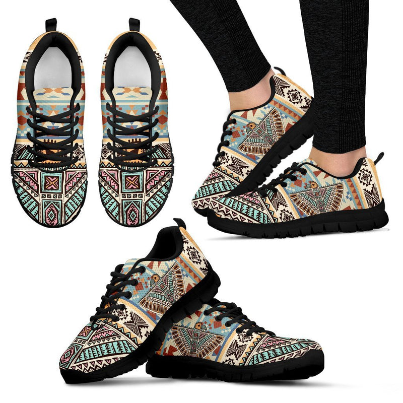 Native American Eagle Pattern Women Sneakers