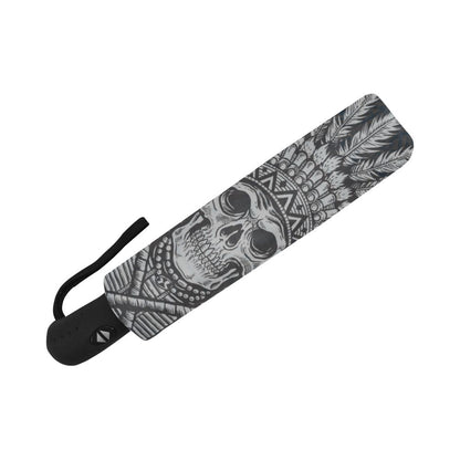 Native American Indian Skull Automatic Foldable Umbrella