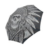 Native American Indian Skull Automatic Foldable Umbrella