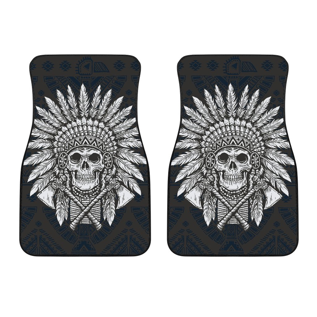 Native American Indian Skull Car Floor Mats