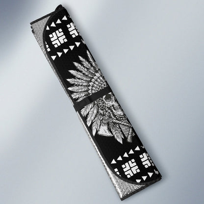 Native American Indian Skull Car Sun Shade-JorJune
