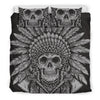 Native American Indian Skull Duvet Cover Bedding Set