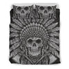 Native American Indian Skull Duvet Cover Bedding Set