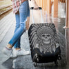 Native American Indian Skull Luggage Cover Protector