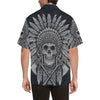 Native American Indian Skull Men Hawaiian Shirt