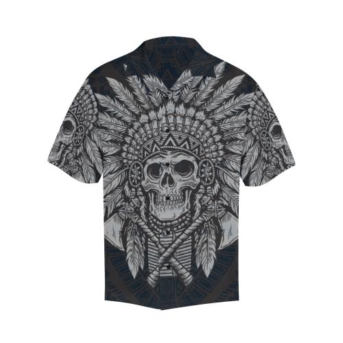 Native American Indian Skull Men Hawaiian Shirt