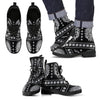 Native American Indian Skull Men Leather Boots