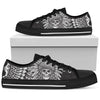 Native American Indian Skull Men Low Top Canvas Shoes