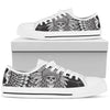 Native American Indian Skull Men Low Top Canvas Shoes