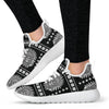 Native American Indian Skull Mesh Knit Sneakers Shoes