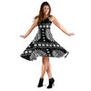 Native American Indian Skull Sleeveless Mini Dress