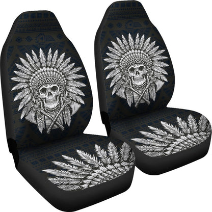 Native American Indian Skull Universal Fit Car Seat Covers