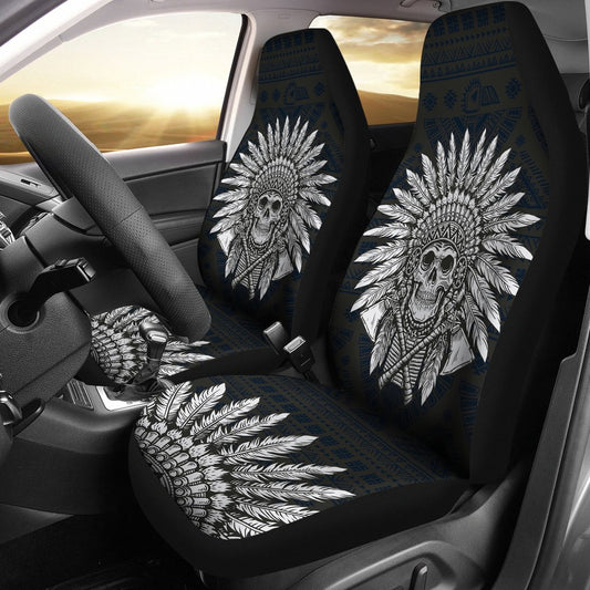 Native American Indian Skull Universal Fit Car Seat Covers