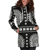 Native American Indian Skull Women Hoodie Dress