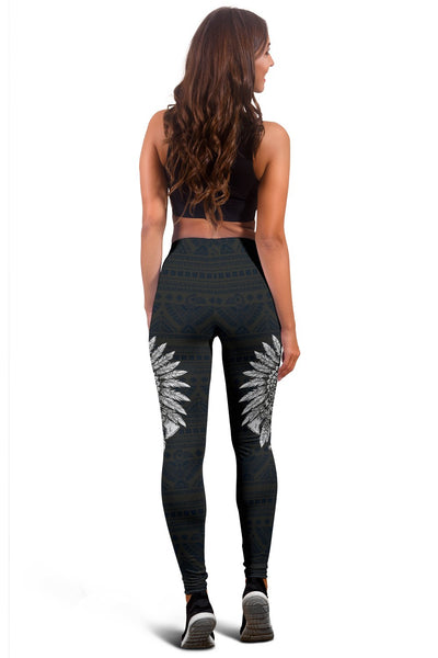 Native American Indian Skull Women Leggings