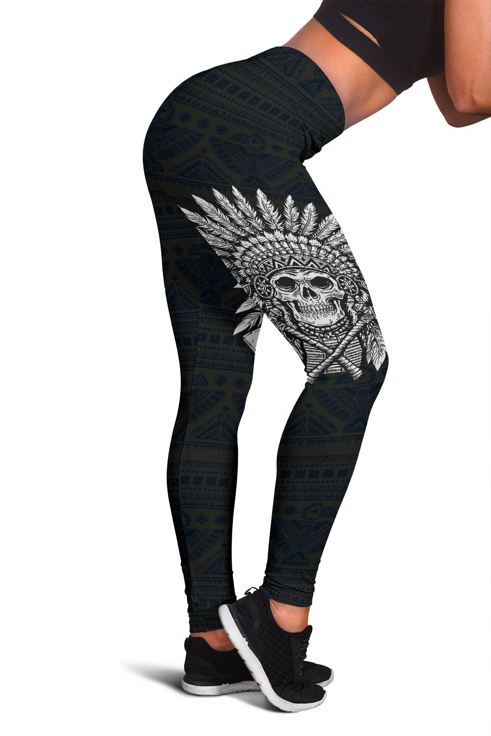 Native American Indian Skull Women Leggings