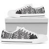 Native American Indian Skull Women Low Top Canvas Shoes