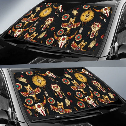 Native American Symbol Pattern Car Sun Shade-JorJune