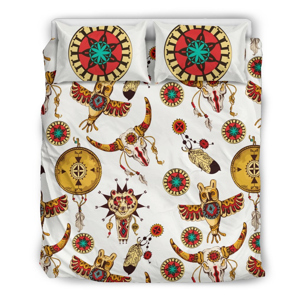 Native American Symbol Pattern Duvet Cover Bedding Set