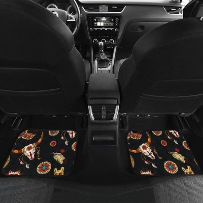 Native American Symbol Pattern Front and Back Car Floor Mats