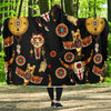 Native American Symbol Pattern Hooded Blanket-JORJUNE.COM