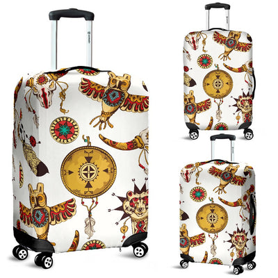 Native American Symbol Pattern Luggage Cover Protector