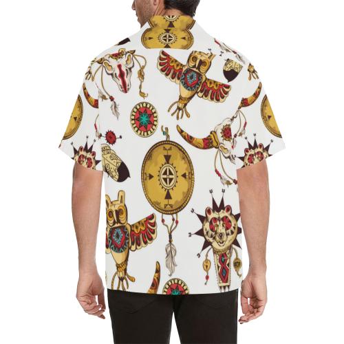 Native American Symbol Pattern Men Hawaiian Shirt