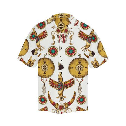 Native American Symbol Pattern Men Hawaiian Shirt