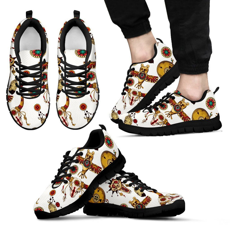 Native American Symbol Pattern Men Sneakers