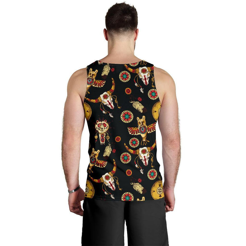 Native American Symbol Pattern Men Tank Top