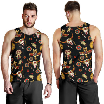 Native American Symbol Pattern Men Tank Top