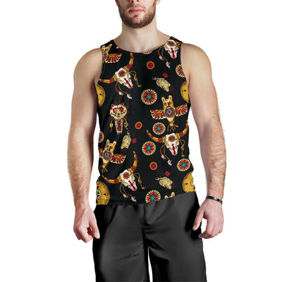 Native American Symbol Pattern Men Tank Top