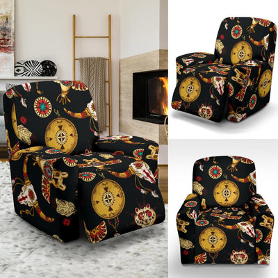 Native American Symbol Pattern Recliner Slipcover-JORJUNE.COM