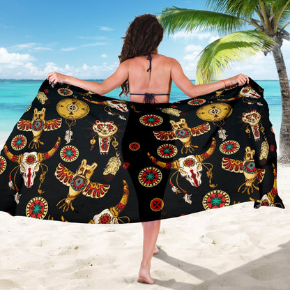 Native American Symbol Pattern Sarong Pareo Wrap