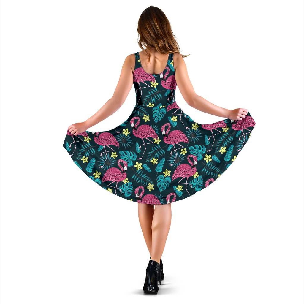 Native American Symbol Pattern Sleeveless Mini Dress