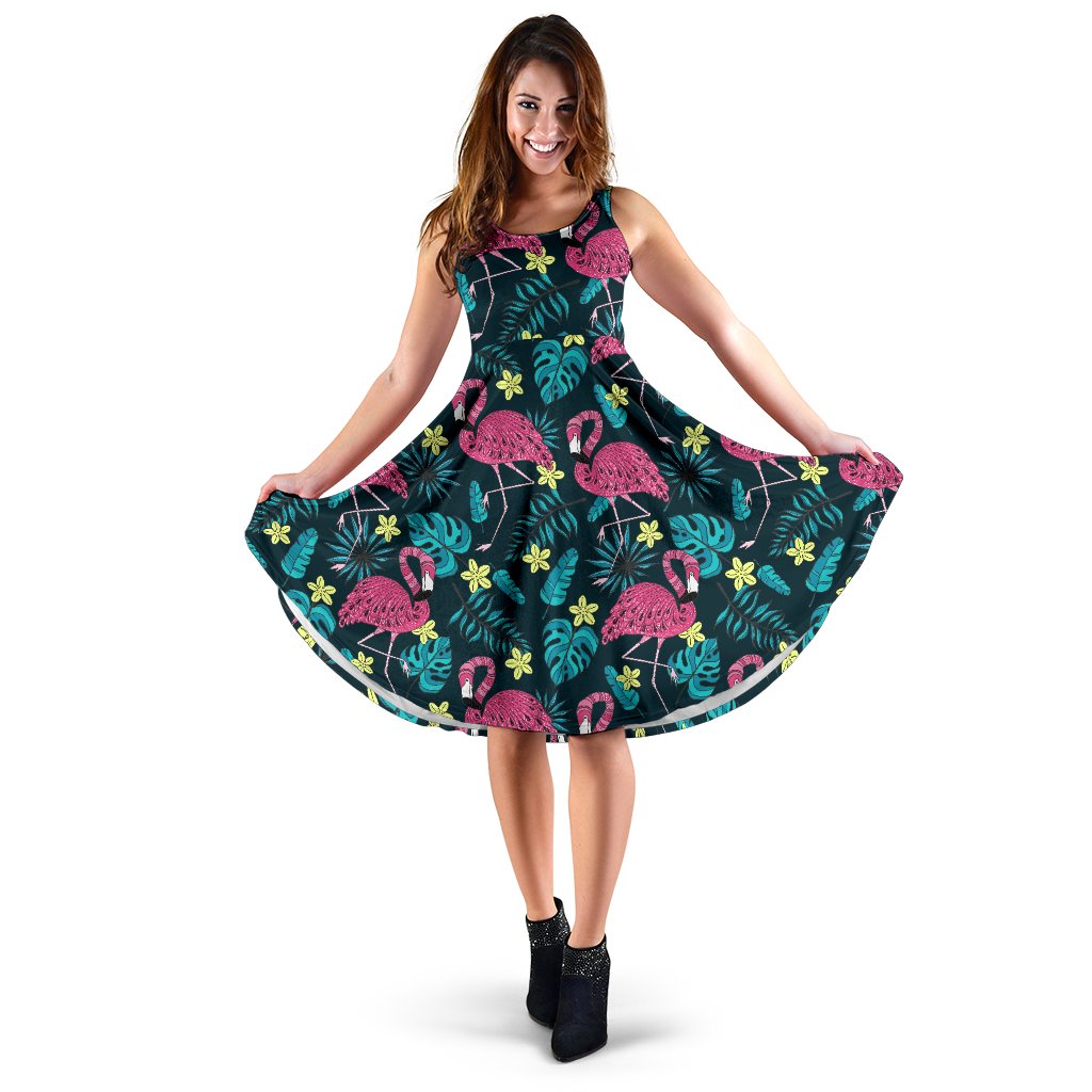 Native American Symbol Pattern Sleeveless Mini Dress
