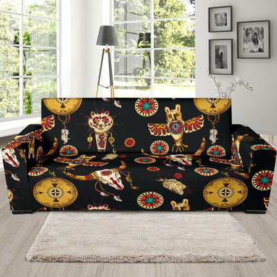 Native American Symbol Pattern Sofa Slipcover-JORJUNE.COM