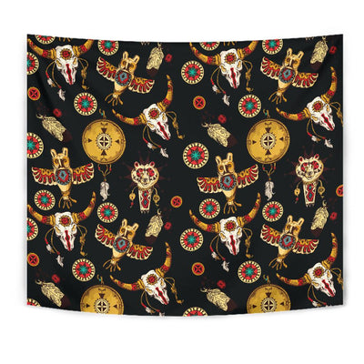 Native American Symbol Pattern Tapestry