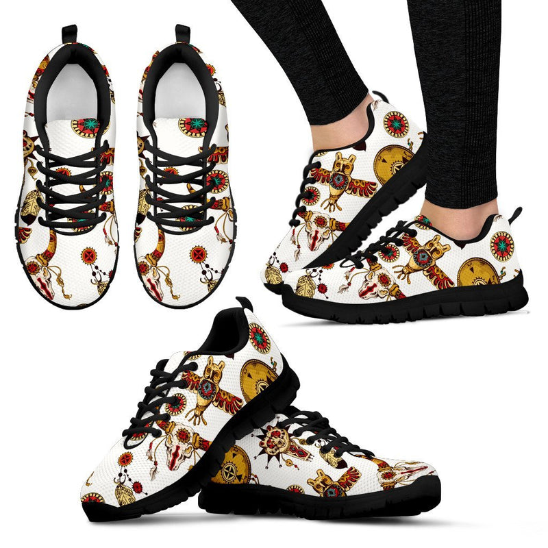 Native American Symbol Pattern Women Sneakers