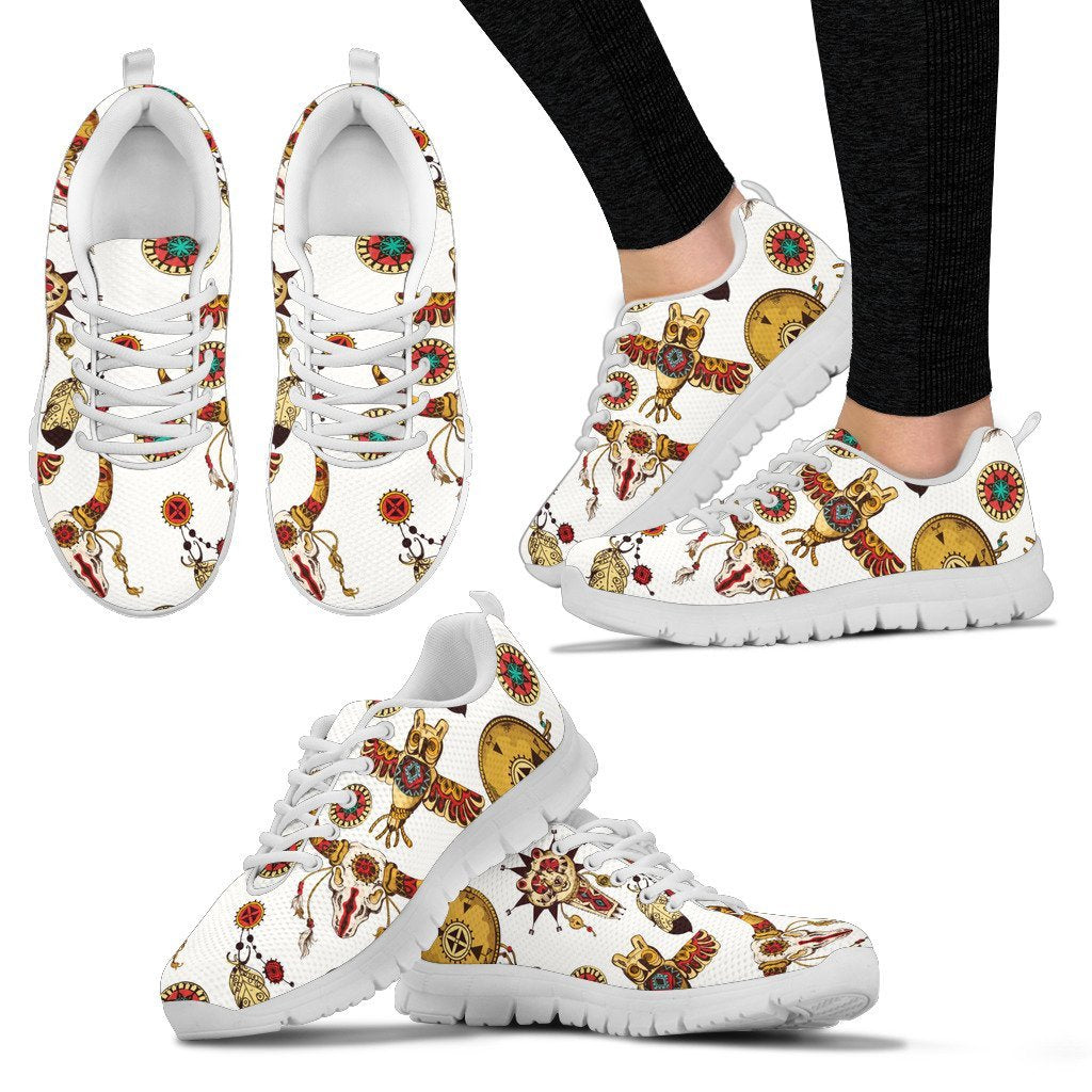 Native American Symbol Pattern Women Sneakers