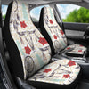 Native Buffalo Head Themed Design Print Universal Fit Car Seat Covers