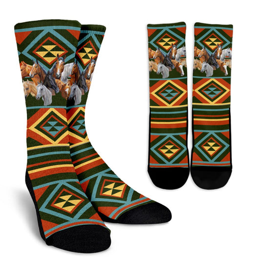 Native Horse Crew Socks