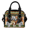 Native Horse Leather Shoulder Handbag