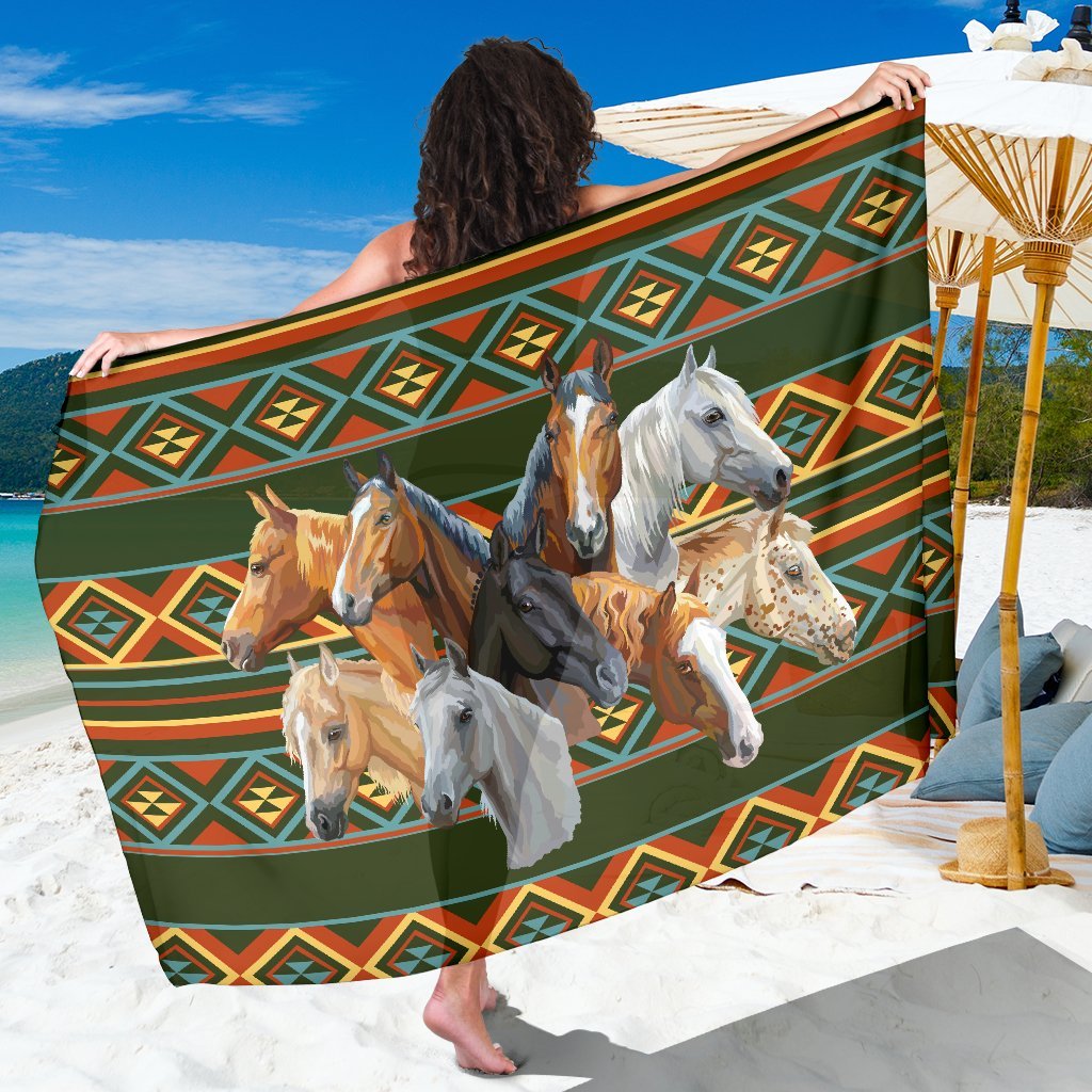 Native Horse Beach Sarong Pareo Wrap