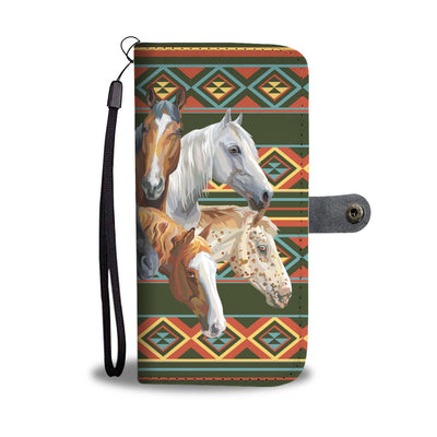 Native Horse Wallet Phone Case
