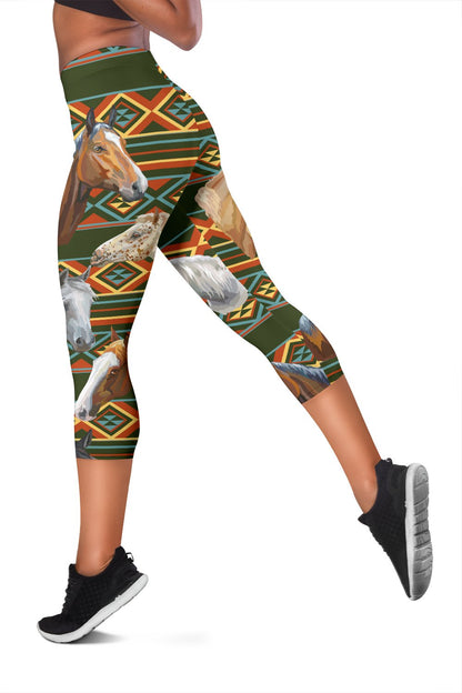Native Horse Women Capris