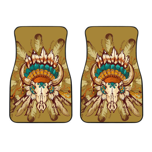 Native Indian Buffalo Head Car Floor Mats