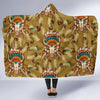 Native Indian Buffalo head Hooded Blanket-JORJUNE.COM