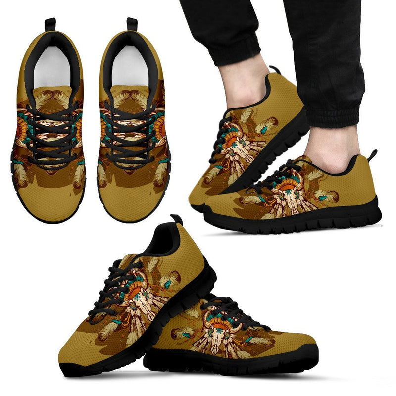 Native Indian Buffalo head Men Sneakers