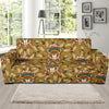 Native Indian Buffalo head Sofa Slipcover-JORJUNE.COM